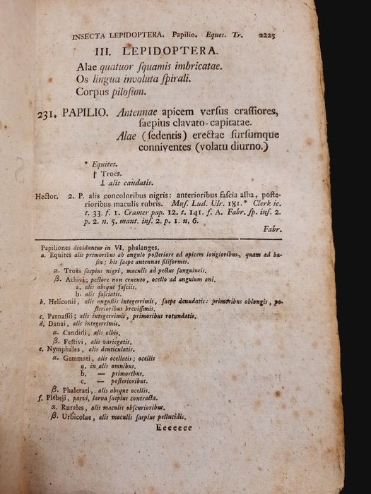 Caroli a Linné - Systema Naturae - 1767