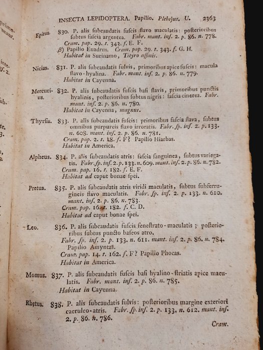 Caroli a Linné - Systema Naturae - 1767