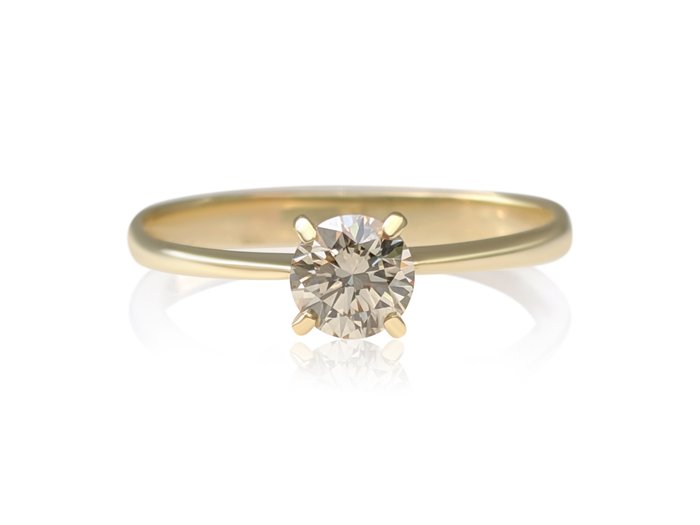 Ingen mindstepris - Ring - 14 karat Gulguld -  0.40ct. tw. Diamant (Natur) - GWLab