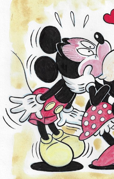 Millet - 1 Watercolour - Mickey Mouse - Vintage Style