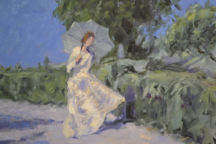 Chris van Dijk  (1952) Impressionist - "Brise d'été "