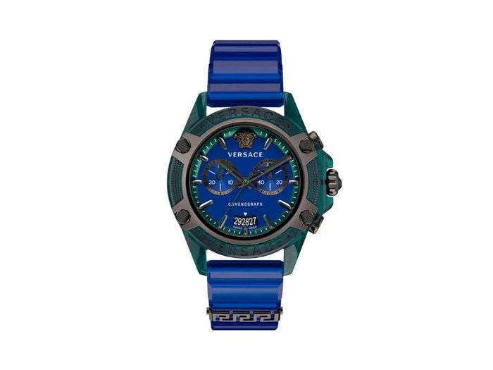 Versace - Ingen mindstepris - VEZ701122 - Mænd - Chronograph Active Blue Green - Splinterny