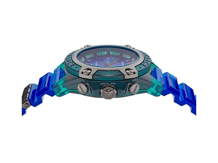 Versace - Ingen mindstepris - VEZ701122 - Mænd - Chronograph Active Blue Green - Splinterny