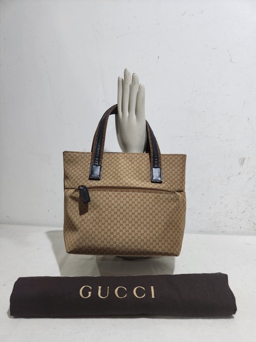 Gucci - Mini Bag a mano- Micro Logo - Monogramm GG beige oro - Anni 2000 - Skuldertaske