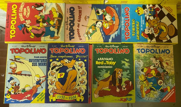 Topolino 1301/1400 - Sequenza semi completa - 99 Comic - Første udgave - 1980/1982