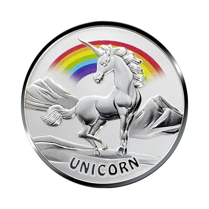 Fiji. 50 Cent 2023 Unicorn – Asian Mythical Creatures, 1 Oz (.999)  (Ingen mindstepris)