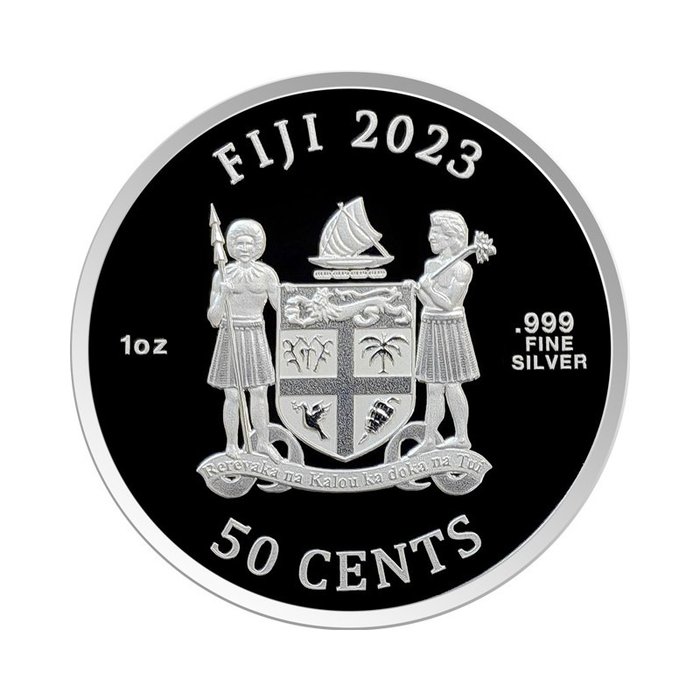 Fiji. 50 Cent 2023 Unicorn – Asian Mythical Creatures, 1 Oz (.999)  (Ingen mindstepris)