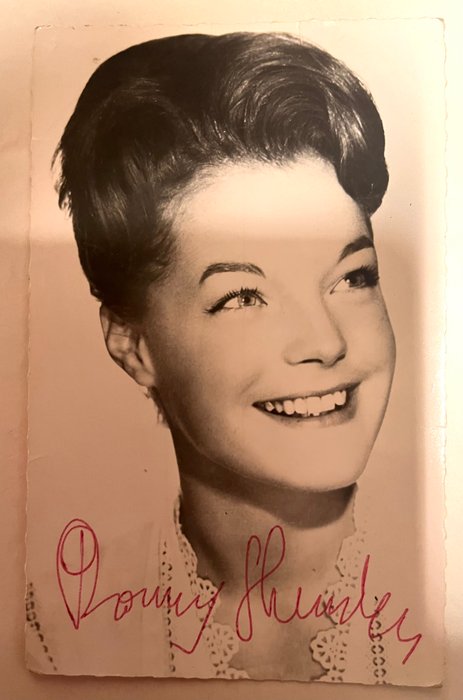 Romy Schneider signed in person - autographe