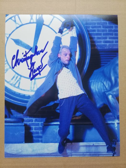 Tilbage til fremtiden, Christopher Lloyd "Doc Brown" handsigned photo in-person autograph