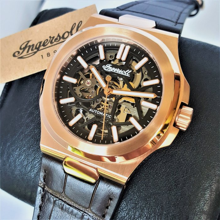 Ingersoll - Automatic - Skeleton - Gold - Catalina - Ingen mindstepris - Mænd - Ny