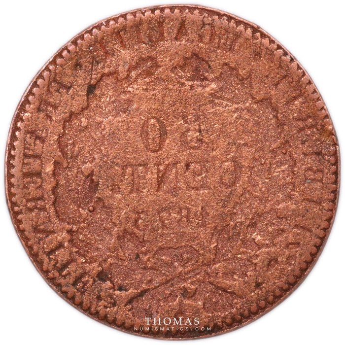 Frankrig 50 Centimes Empreinte 1873 Paris