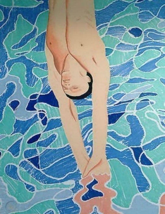 David Hockney (1937) - Olypische Spiele 1972 - Diver