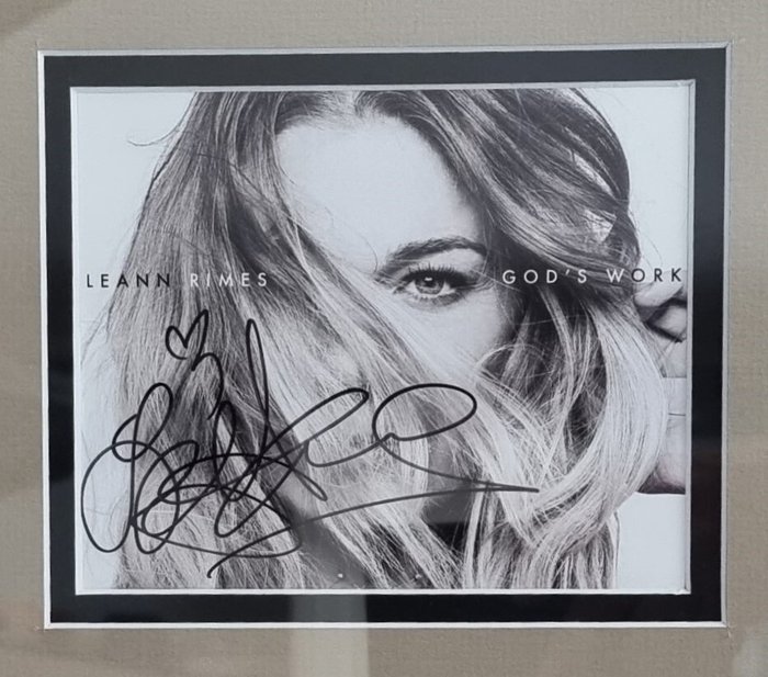 LeAnn Rimes - Photo - Håndunderskrevet personligt, indrammet