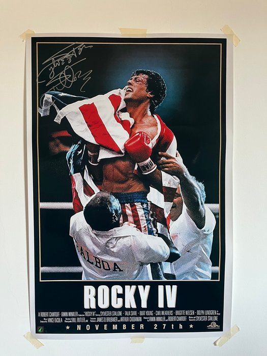 Rocky IV - Sylvester Stallone (Rocky Balboa) - Signed in Person - with Authentic Signings Certificate - Autograph, photo - No Reserve!