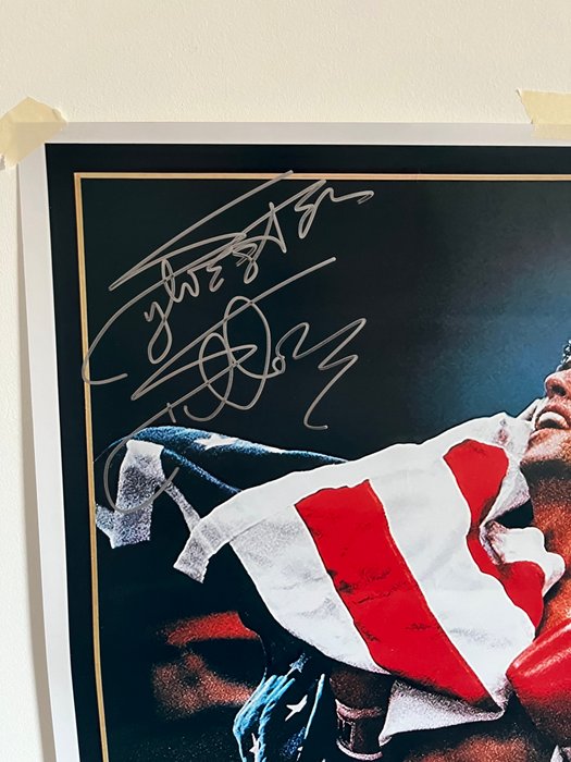 Rocky IV - Sylvester Stallone (Rocky Balboa) - Signed in Person - with Authentic Signings Certificate - Autograph, photo - No Reserve!