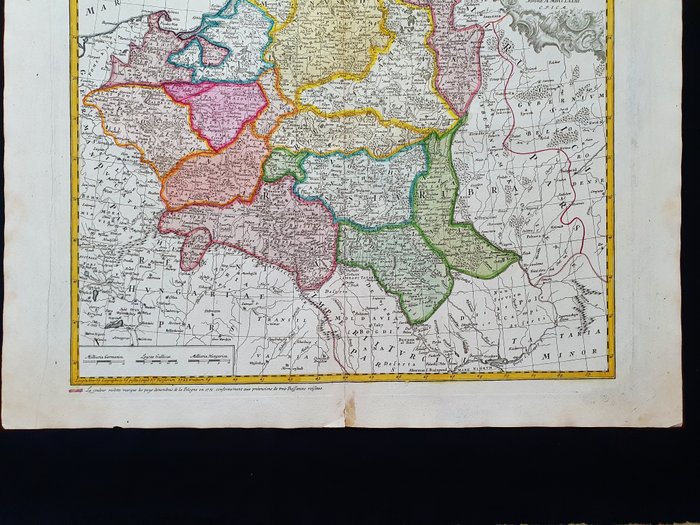 Europa - Polen / Litauen / Preussen / Warszawa / Kraków / Gdańsk / Vilnius / Kaunas; Johann Baptist Homann - Mappa Geographica Regni Poloniae - Carte des Etats de la Couronne de Pologne - 1701-1720