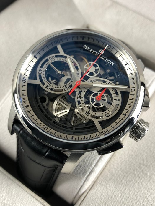 Maurice Lacroix - Masterpiece Squelette Chronographe - MP6028-SS001-090-2 - Mænd - 2020+