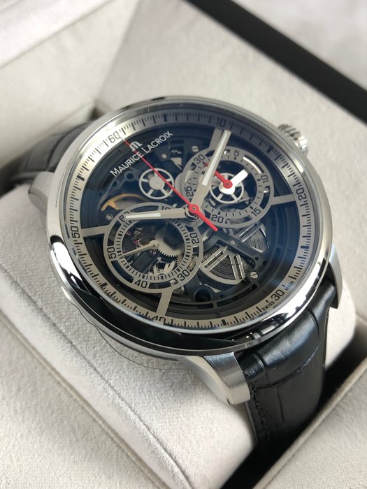 Maurice Lacroix - Masterpiece Squelette Chronographe - MP6028-SS001-090-2 - Mænd - 2020+