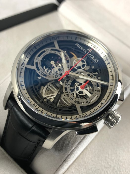 Maurice Lacroix - Masterpiece Squelette Chronographe - MP6028-SS001-090-2 - Mænd - 2020+