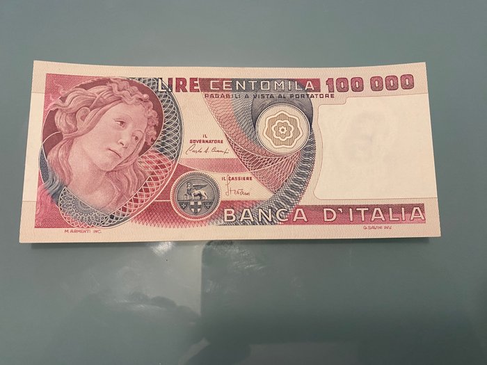 Italien - 100000 Lire 1982 "Botticelli" - Pick 83C; Pick 108c