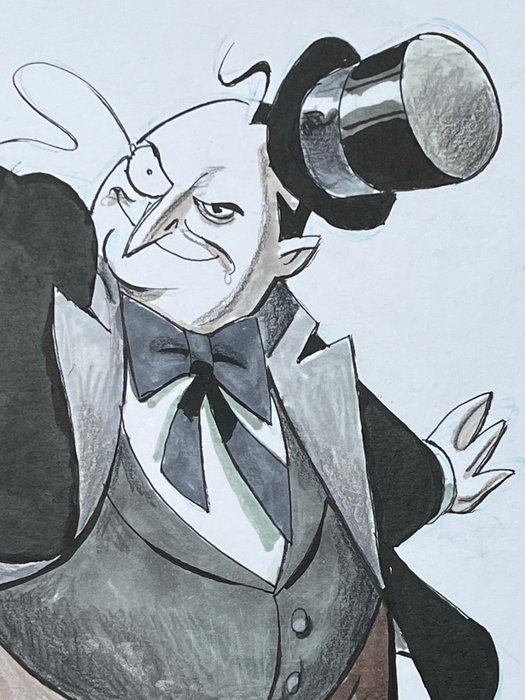 Rick Burchett - 1 Original drawing - The Penguin - Classic Illustration aus der Serie Batman Adventures - 2020