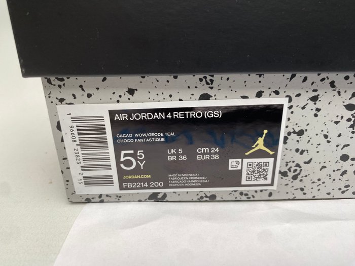 Air Jordan - Air Jordan 4 - Sneakers - Størelse: 38 (EU/IT) / 5 (UK) / 8 (US) - Nyt med labels