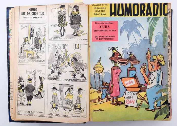 Humoradio - Met Jijé, Sempé, Morris, e.a. - 6 Bundelingen - 1952-1954