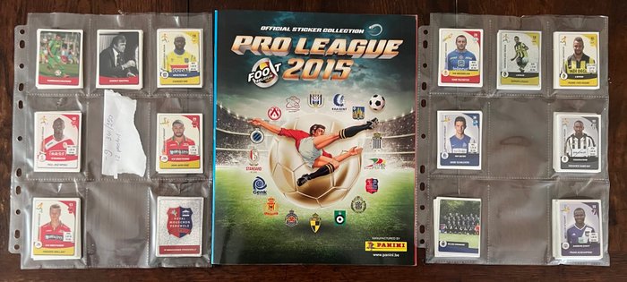 Panini - Pro League 2015 Belgium - Incomplete album + (329/350) Incomplete loose sticker set