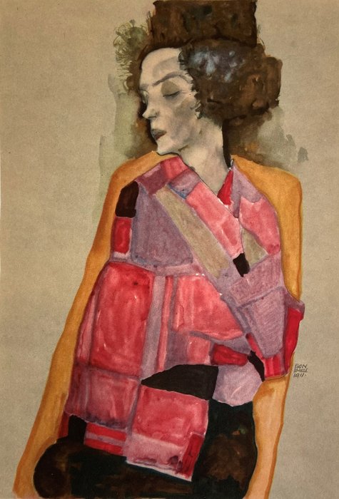 Egon Schiele (1890-1918) after - Die Träumende - 1911