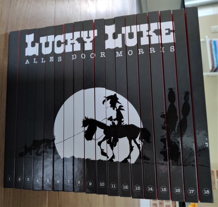 Lucky Luke - Complete Serie - Alles door Morris - 18 Album - Genoptryk - 2018