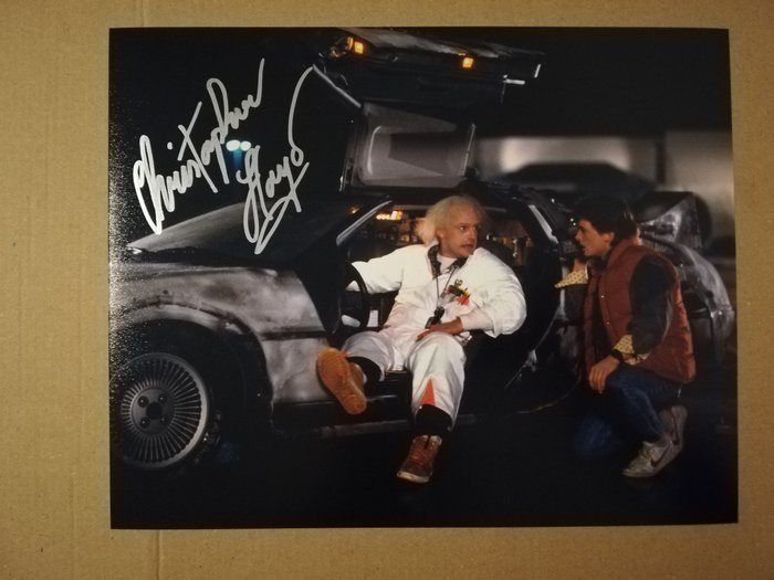 Tilbage til fremtiden, Christopher Lloyd "Doc Brown" handsigned photo in-person autograph