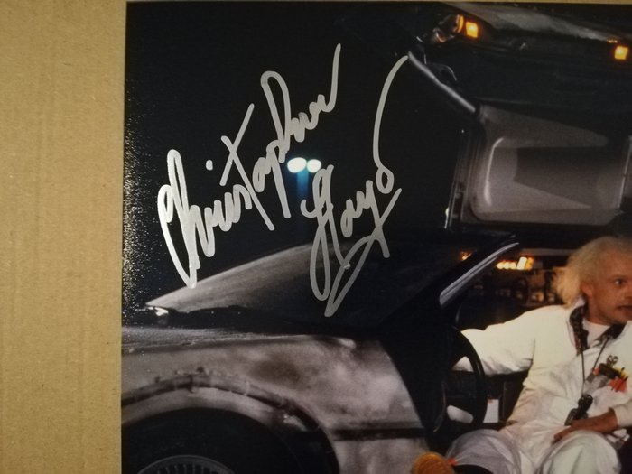 Tilbage til fremtiden, Christopher Lloyd "Doc Brown" handsigned photo in-person autograph