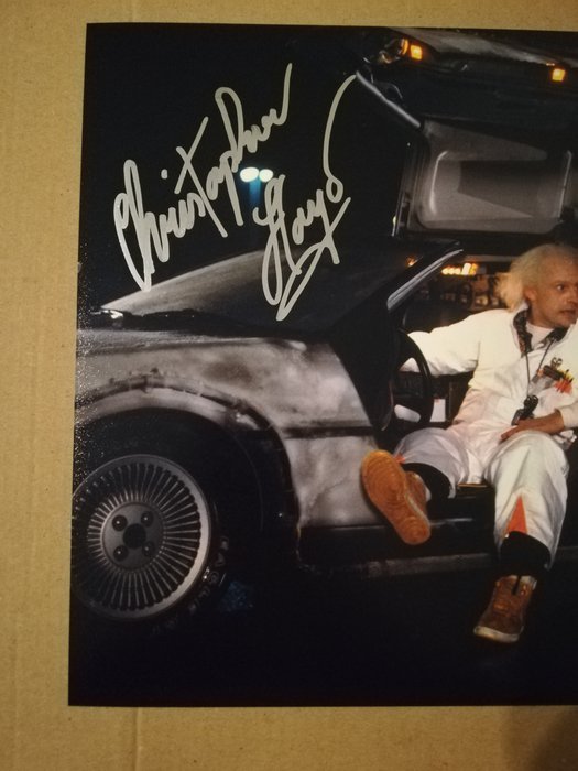 Tilbage til fremtiden, Christopher Lloyd "Doc Brown" handsigned photo in-person autograph