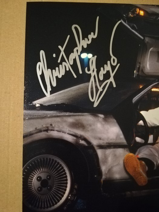 Tilbage til fremtiden, Christopher Lloyd "Doc Brown" handsigned photo in-person autograph