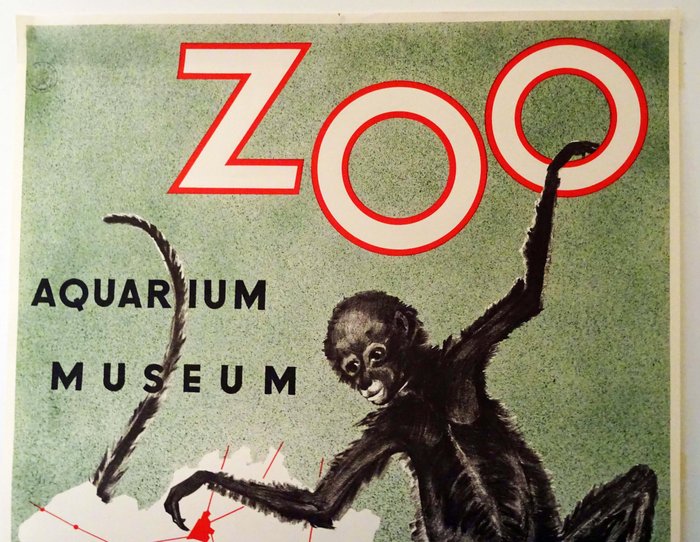 Robert Landois - ZOO Anvers Aquarium  Museum - 1954