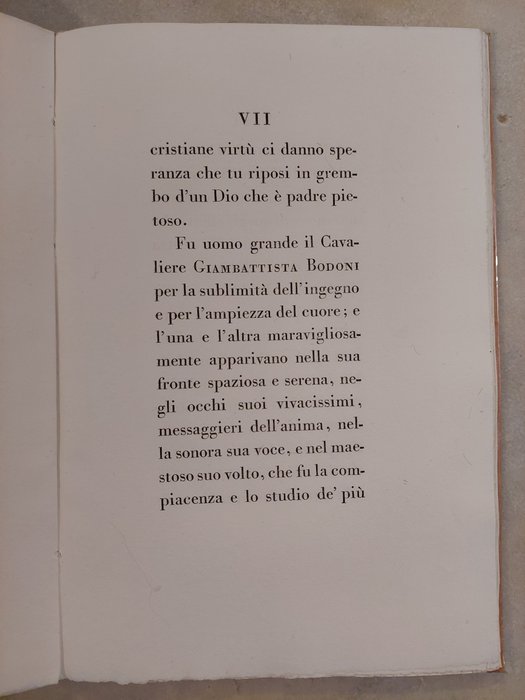 Vincenzo Jacobacci - In morte del cavaliere Giambattista Bodoni sommo tipografo avvenuta il 30 novembre 1813. Limited - 1814