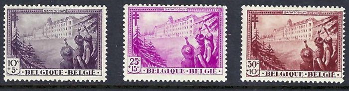 Belgien 1932 - Serien "Sanatorium" - OBP/COB 356/62