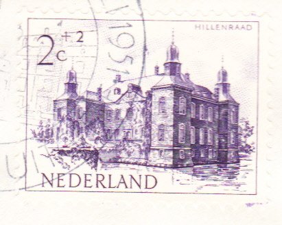 Holland 1951 - FDC E5 Sommerfrimærker Slotte 1951 med pladefejl