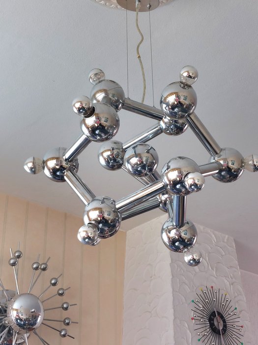 Jolina products BV - Paul de Haan - Hængende loftslampe - Kolja s - Metal - Atomium rumlampe