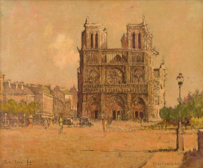 Henri van Os-Delhez (1880-1976) - Notre Dame, Parijs