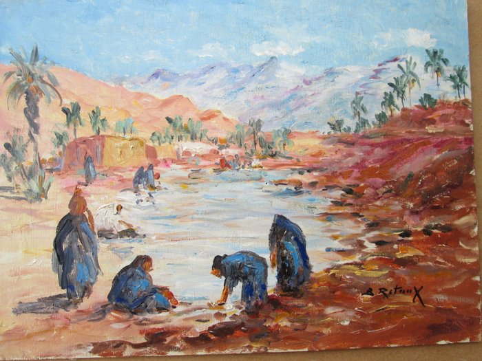 Retaux Bruno (1947) - Lavandières au Bled  Maroc