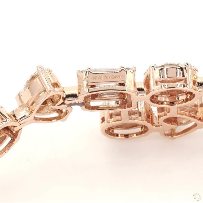 Armbånd - 14 karat Rosaguld -  4.12ct. tw. - 14KT, PINK GULD ARMBÅND