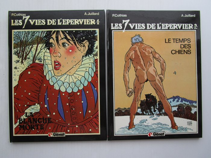 Les 7 vies de l'épervier T1 à T5 - 5x C - 5 Album - Første udgave - 1983/1989