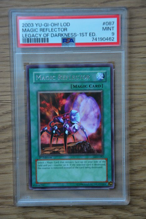 Konami - 1 Graded card - Legacy of Darkness - Yu-Gi-Oh! Magic Reflector #087 LOD 1st Edition 2003 PSA 9 - PSA 9