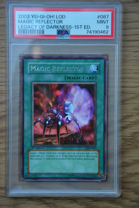 Konami - 1 Graded card - Legacy of Darkness - Yu-Gi-Oh! Magic Reflector #087 LOD 1st Edition 2003 PSA 9 - PSA 9