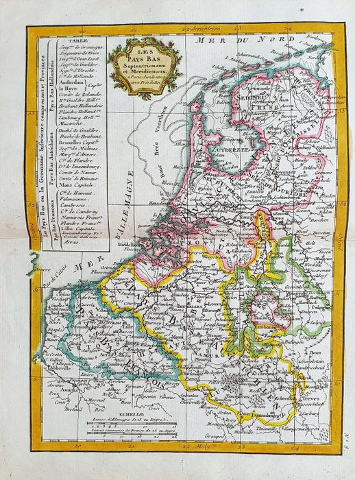 Europa - Holland / Amsterdam / Belgien / Rotterdam; G. Rizzi Zannoni / Janvier / Lattre - Les Pays Bas - 1761-1780