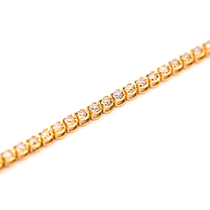 Armbånd - 18 kraat Gulguld -  2.00ct. tw. Diamant (Natur) - Diamantarmbånd - 18 kt