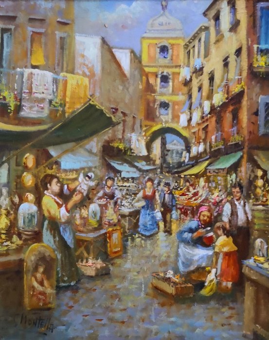 Salvatore Montella (1949) - San Gregorio Armeno (Strada dei Pastori Napoli)