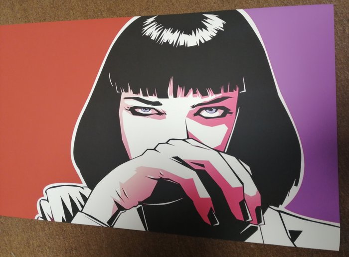 Luna ediciones - Tribute to Uma Thurman in Pulp Fiction - Pop Art - Big Size