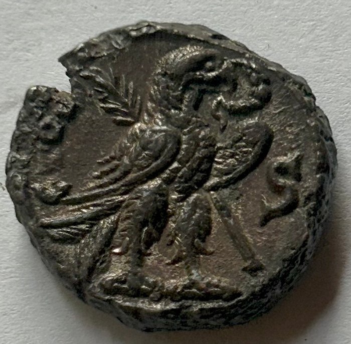 Egypten. Alexandria. Aurelian (AD 270-275). Potin Tetradrachm - Eagle with wreath  (Ingen mindstepris)